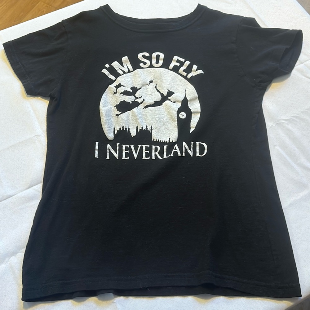 Peter Pan shirt Disney‎ Large I’m so fly I neverland